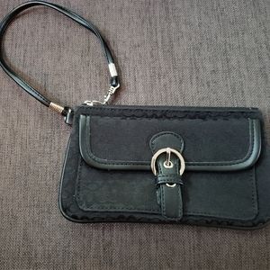 Coach zippered clutch